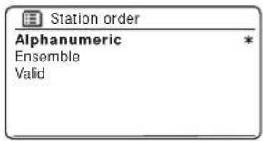 ROBERTS R100 - Réglage de l'ordre des stations - 7