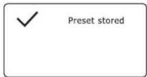 ROBERTS R100 - Rappel d'une préselection à l'aide du menu - 6