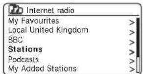 ROBERTS R100 - Recherche d'une station de radio par nom - 6