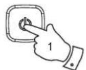 ROBERTS R100 - Rappel d'une station à l'aide des touches de préselection 1-4 - 1