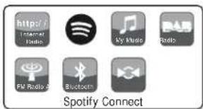 ROBERTS R100 - Utilisation du bouton mode pour sélectionner spotify - 2