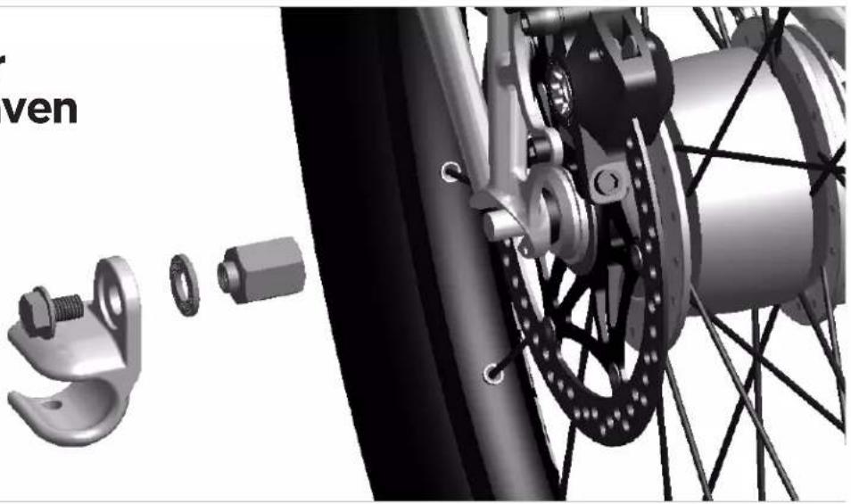 THULE Coaster XT - >Adapters voor versnellingsnaven - 1
