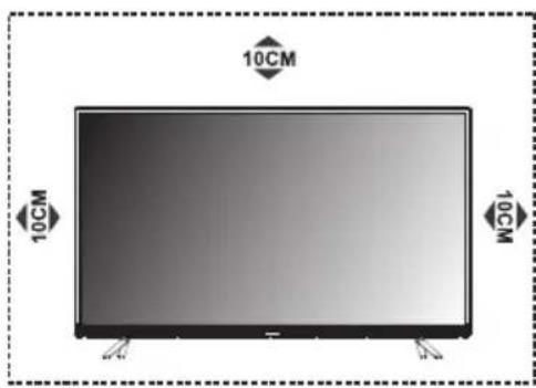 TESLA 43S367BFS - POSITIONING THE TV SET - 1