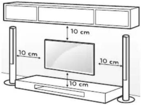 TESLA 43S367BFS - POSITIONING THE TV SET - 3