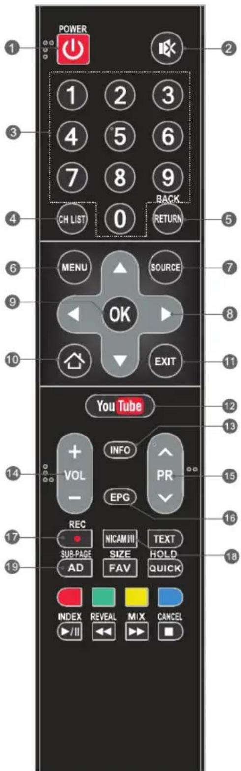 TESLA 43S367BFS - Remote Control - 1