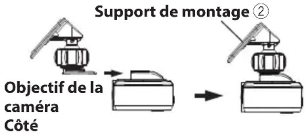KENWOOD DRVN520 - Fixez l'appareil sur le support de montage (accessoire ②). - 1