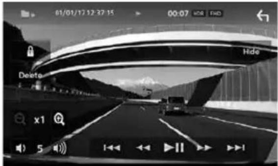 KENWOOD DRVN520 - Zoom in un video in riproduzione - 3