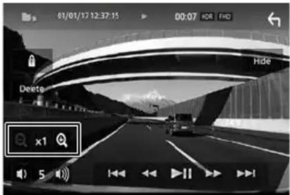 KENWOOD DRVN520 - Zoom in un video in riproduzione - 1