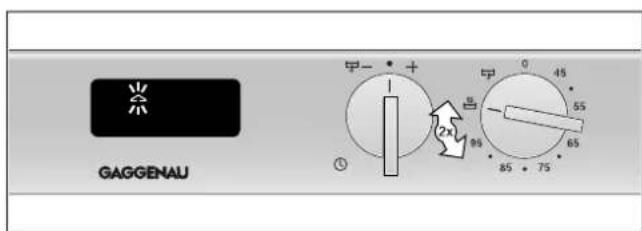 GAGGENAU VK 230 114 - Réalisation de l'étalonnage du point d'ébullition - 1