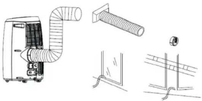 Sonnenkönig Fresco 140 - Exhaust hose installation - 1