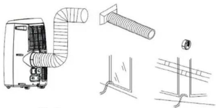 Sonnenkönig Fresco 140 - Installazione del tubo di scarico - 1