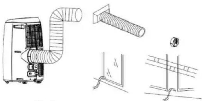 Sonnenkönig Fresco 180 - Installazione del tubo di scarico - 1