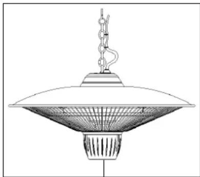Eurom Partytent heater 1502 - Zavěsení na rám (stanu apod.) - 1