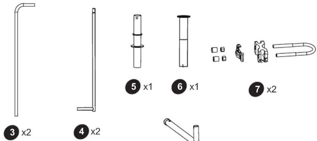EXIT Backstop Net 900 - Components / Komponenten / Onderdelen / Composants / Komponenter - 1