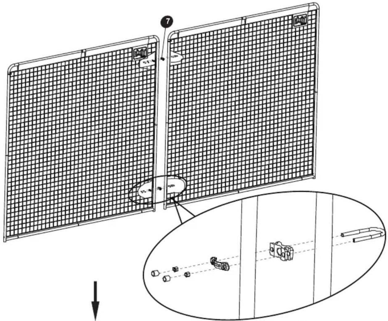 EXIT Backstop Net 600 - Step 7 / Schritt 7 / Stap 7 / Étape 7 / Trin 7 - 3