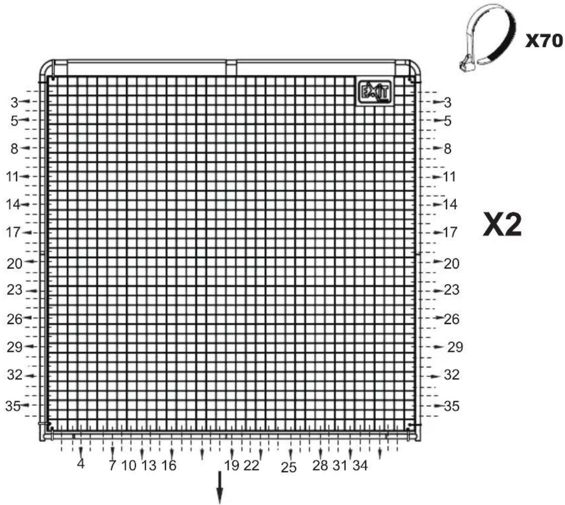 EXIT Backstop Net 600 - Step 7 / Schritt 7 / Stap 7 / Étape 7 / Trin 7 - 1