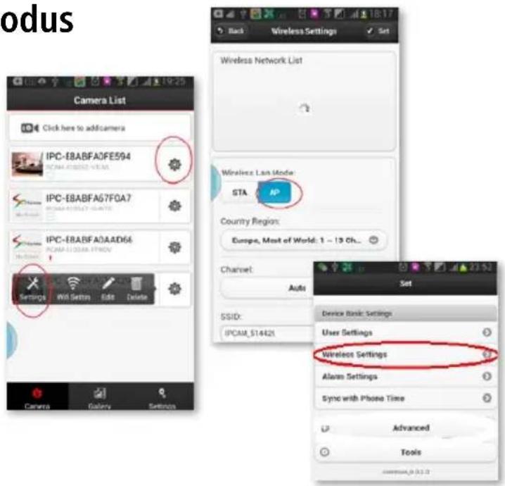 Kerbl SmartCam HD - Wechsel zwischen STA- und AP-Modus - 1