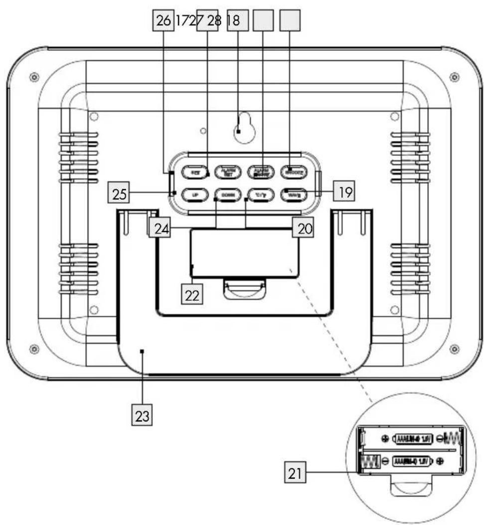 AURIOL HG02036A - RADIO-CONTROLLED LCD CLOCK - 2