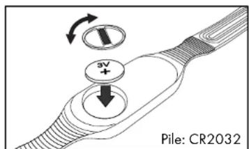 CRIVIT 1LD4878 - Insertion des piles dans la ceinture thoracique - 1