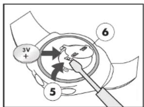 CRIVIT 1LD4657 - Changement de piles - 2