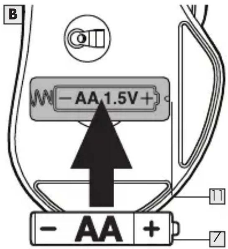 SILVERCREST SOM 6 A1 - Setting up your mouse - erting/replacing the battery - 2