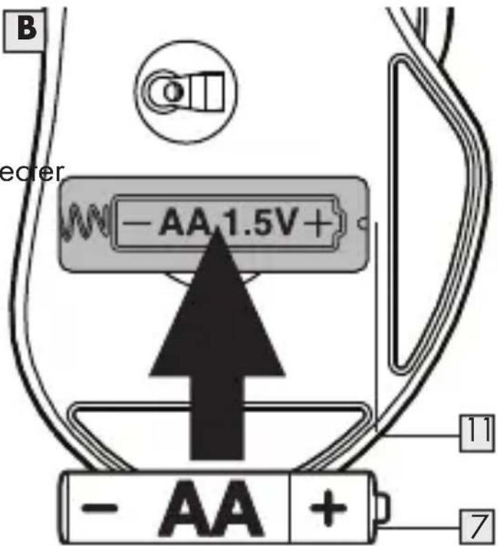 SILVERCREST SOM 6 A1 - Installation de votre souris - insertion/remplacement de la pile - 2