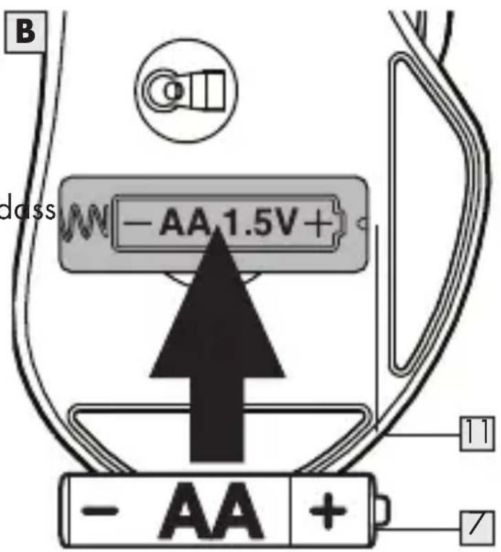 SILVERCREST SOM 6 A1 - Einlagen/Ersetzen der Batterie - 2