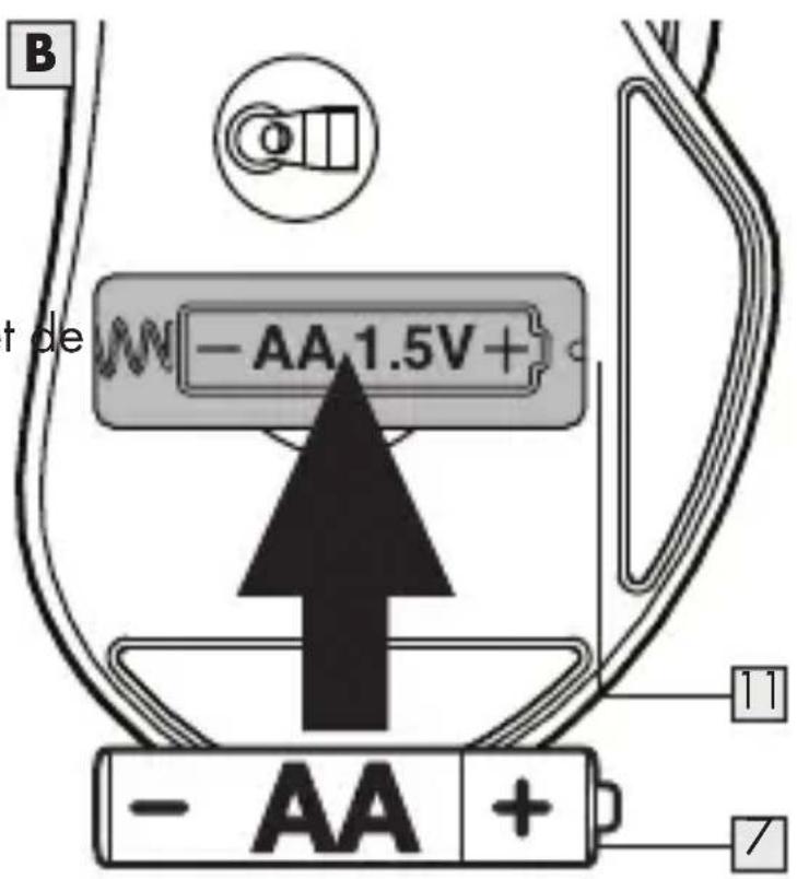 SILVERCREST SOM 6 A1 - Uw mistris bebruiksklaar makende batterij installeren/ervangen - 2
