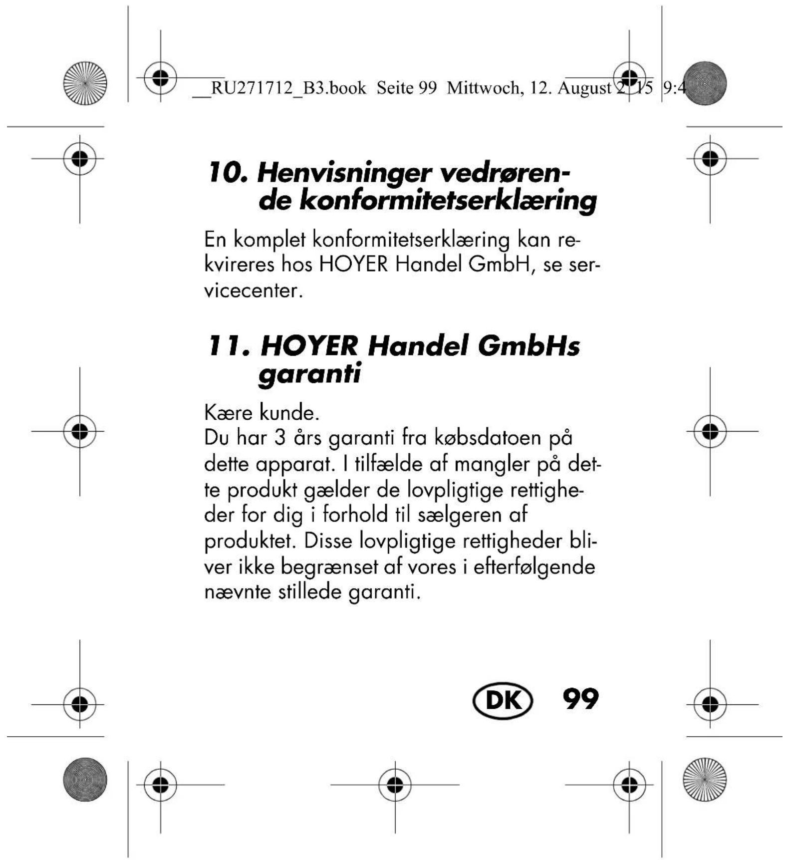 SILVERCREST SKA 10 A1 - Tekniske data - 6