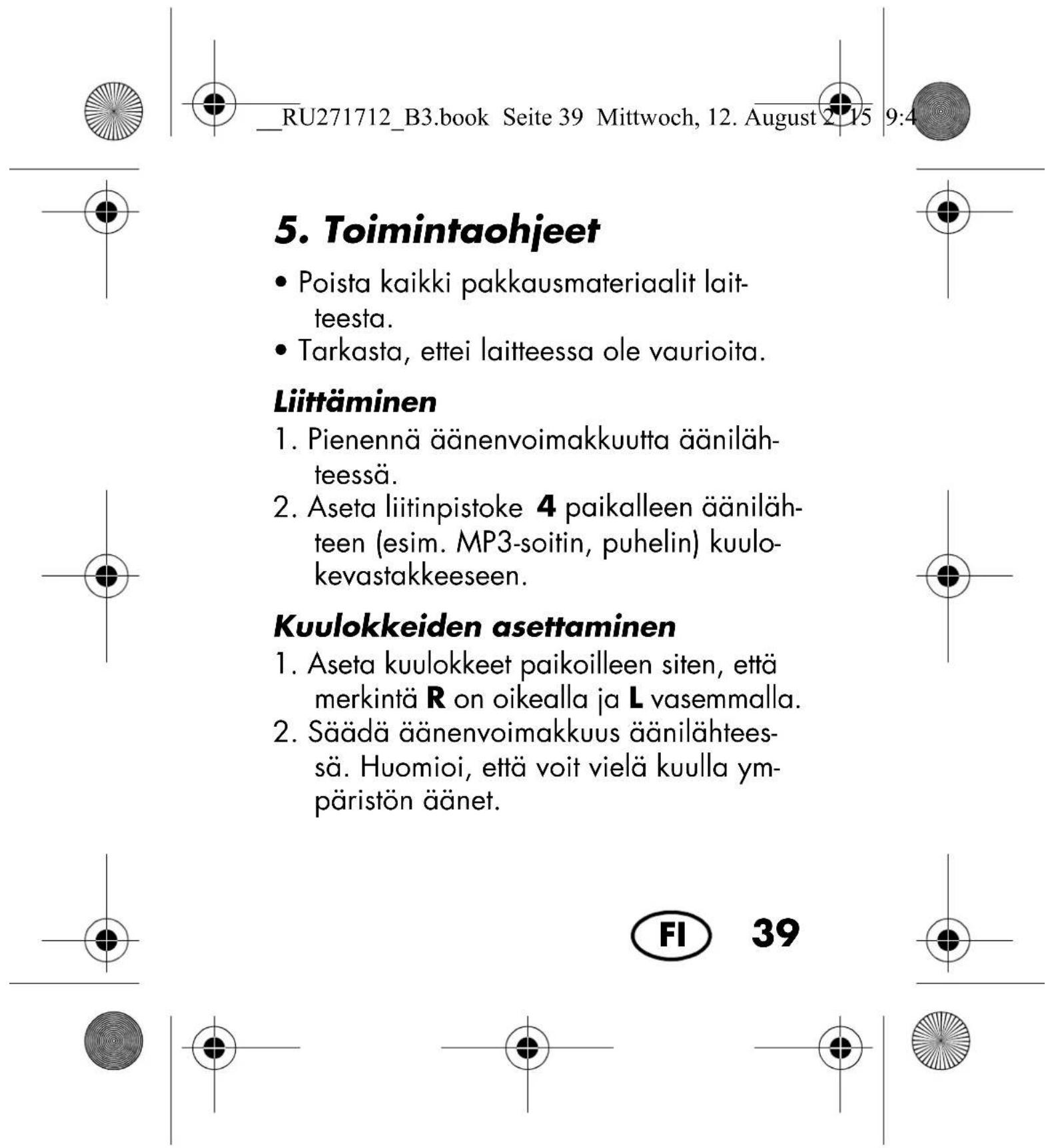 SILVERCREST SKA 10 A1 - VAROITUS kuulovammoista - 10