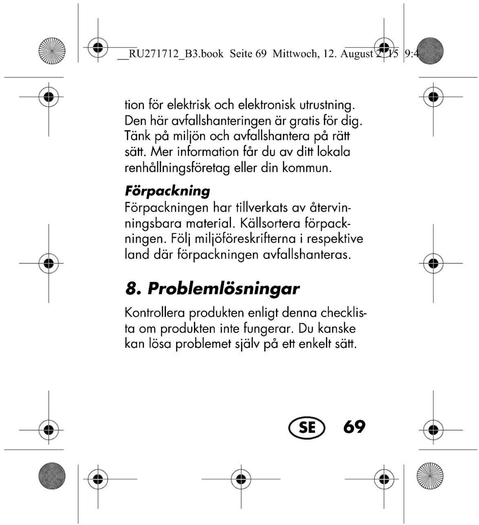 SILVERCREST SKA 10 A1 - WARNING för sakskador! - 5