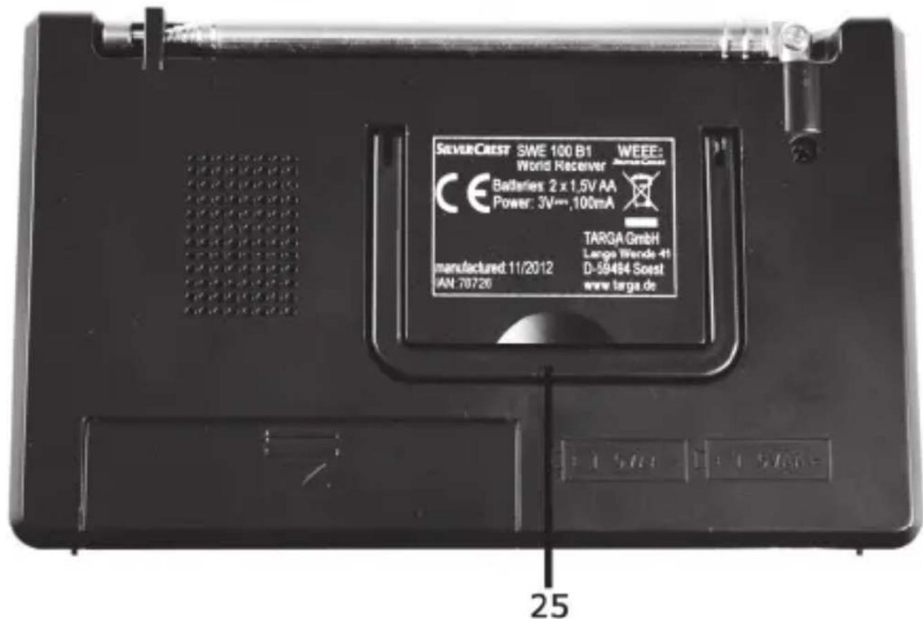 SILVERCREST SWE 100 B1 - Standfuß - 1