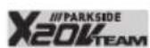 PARKSIDE PASSK 20Li A1 - Bildzeichen auf dem Gerät: - 2