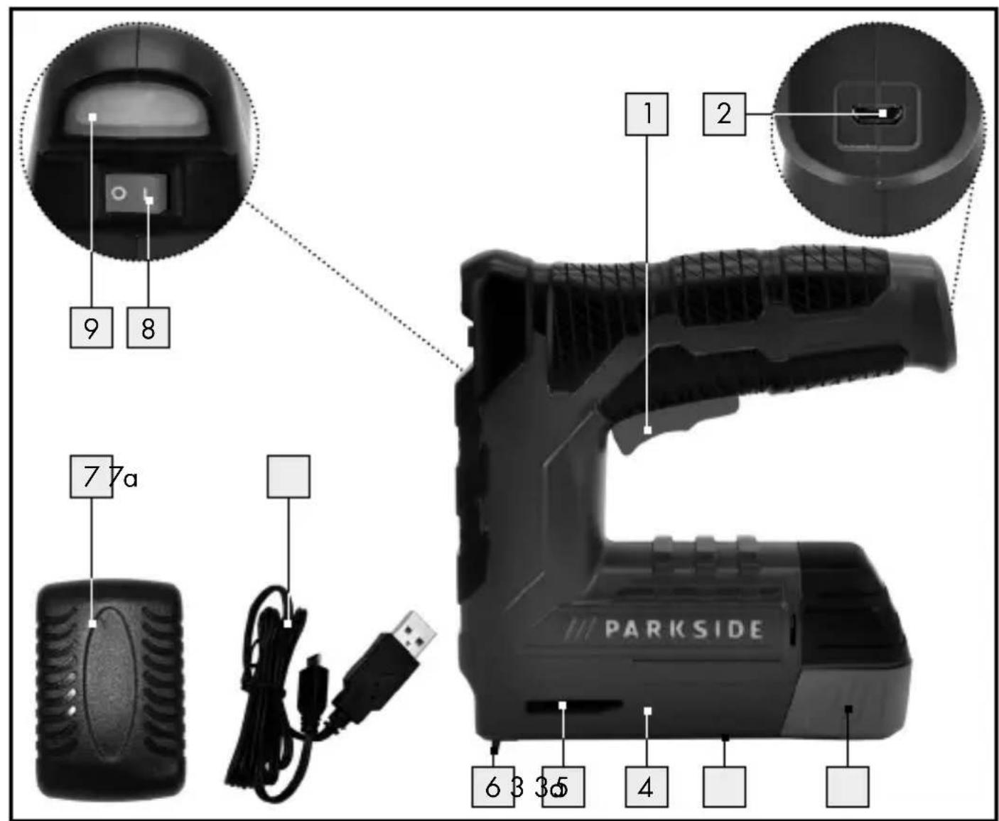PARKSIDE PAT 4 B2 - CORDLESSSTAPLER - 2