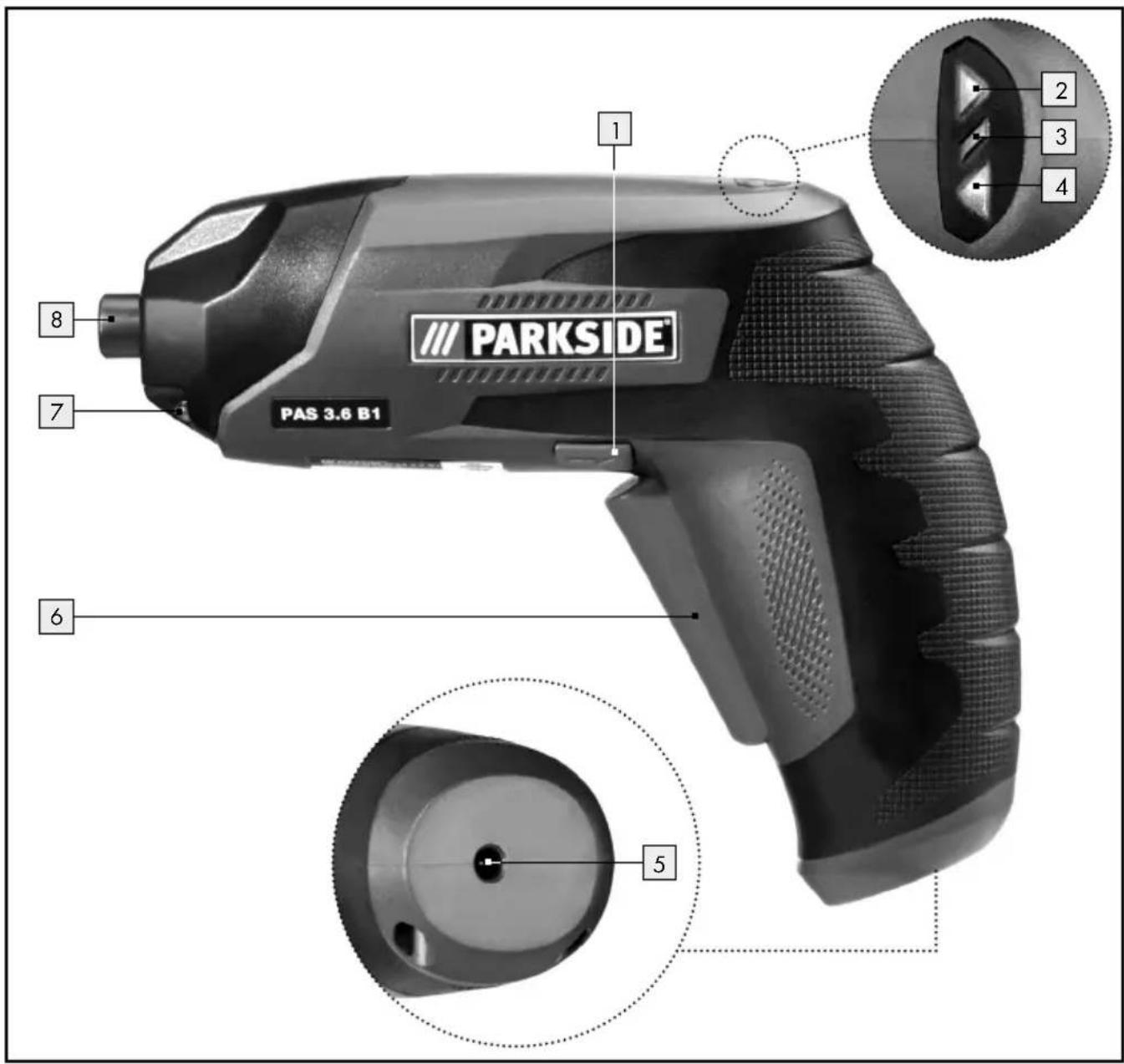 PARKSIDE PAS 3.6 B1 - DE AT CH - 1