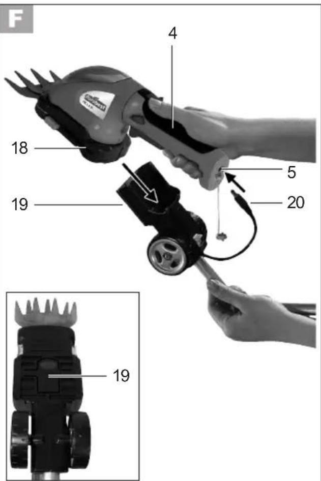 FLORABEST FGS 3.6 A1 - Explosionszeichnung • Vue éclatée Exploded Drawings • Disegno esploso - 4
