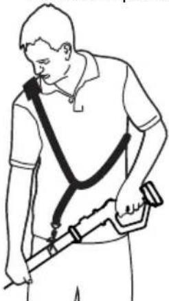 FLORABEST FALHS 18 A1 - Fixing/attaching the shoulder strap - 1