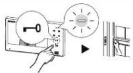 Aiphone JO1FD - Activation de la gâche électrique - 1