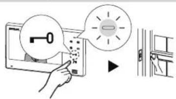 Aiphone JO1FD - Activating door release - 1