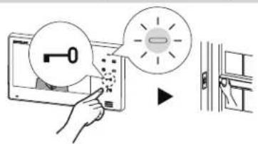 Aiphone JO1FD - De deurontgrendeling inschakelen - 1