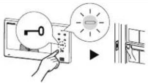 Aiphone JO1FD - Activación de la aperture de puerta - 1