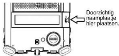 Aiphone JPDVF - De doorschijnende naamplaatjes insteken - 1