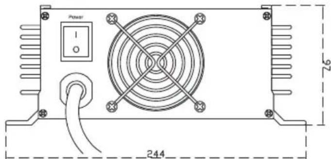 Samlex SEC1250UL - INSTALLATION DIMENSIONS - 3