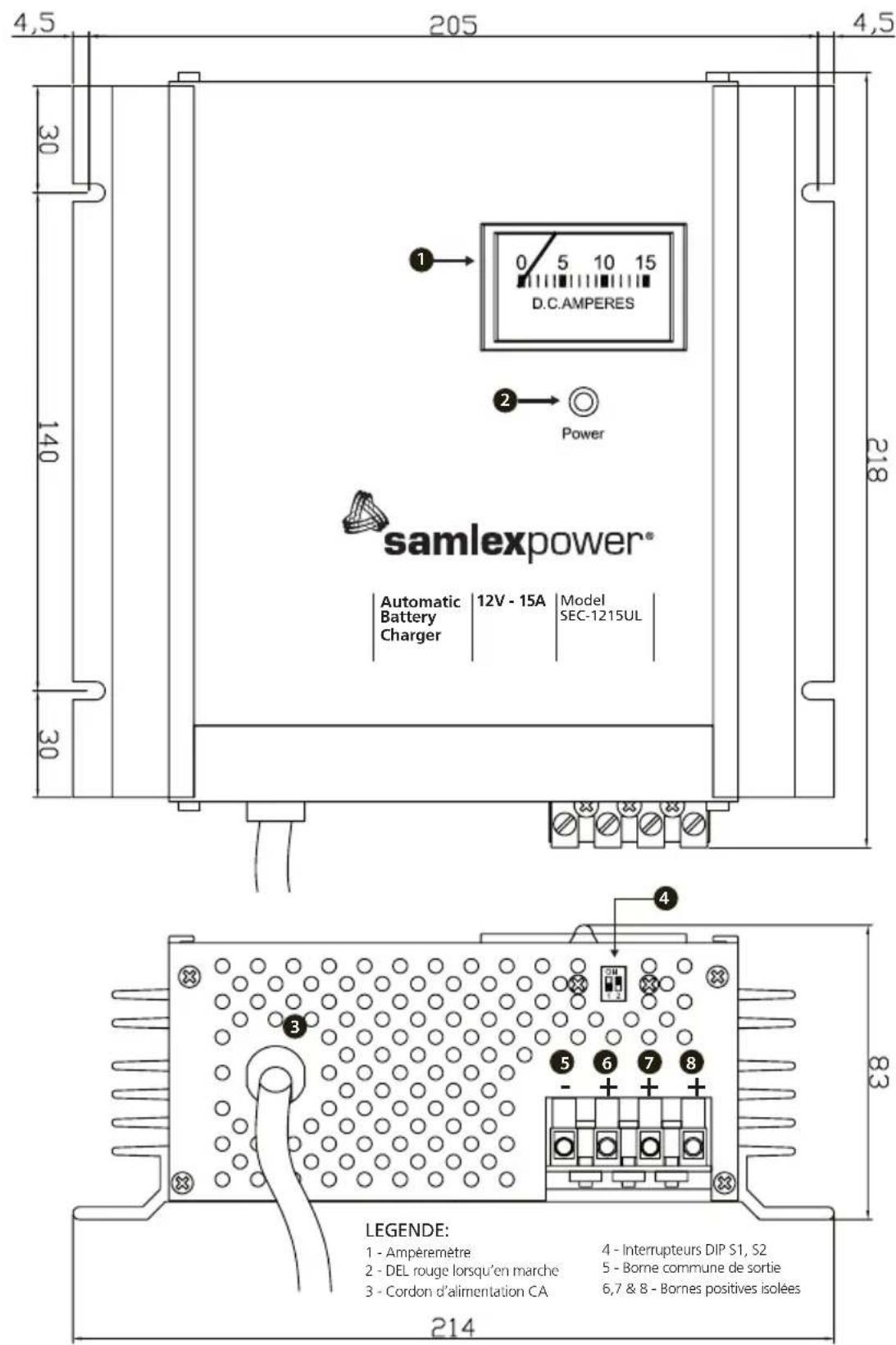 Samlex SEC2415UL - SECTION 2 | Présentation - 1