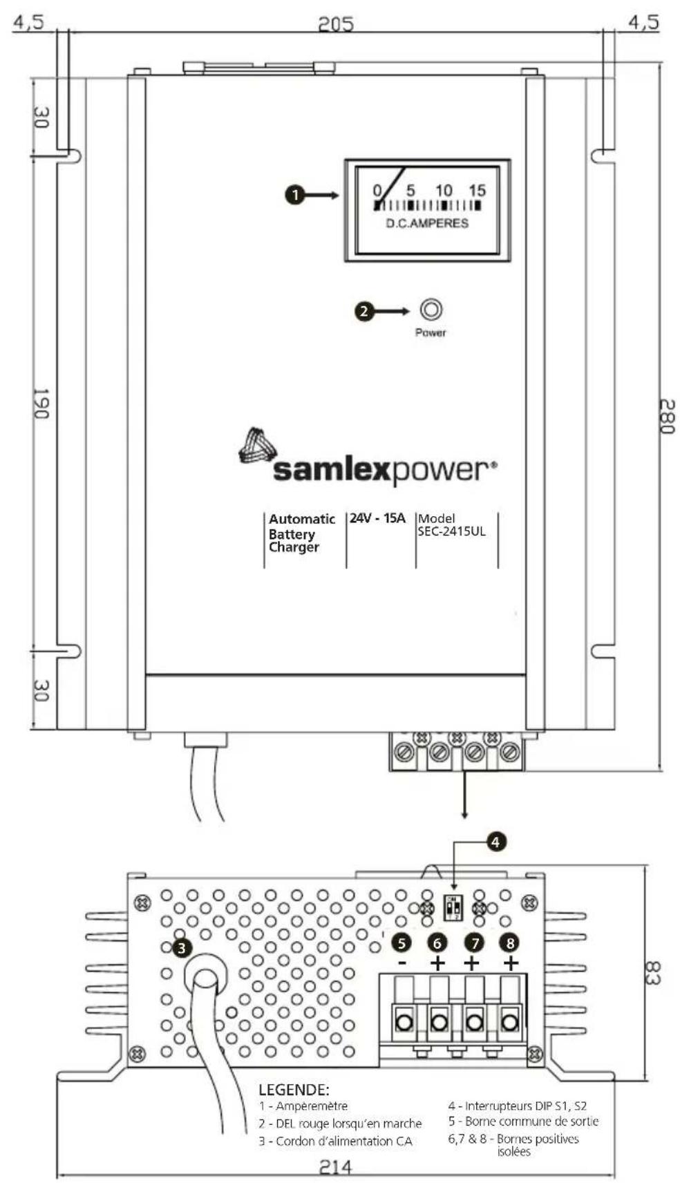 Samlex SEC2415UL - SECTION 2 | Présentation - 1