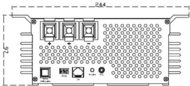 Samlex SEC2425UL - INSTALLATION DIMENSIONS - 1