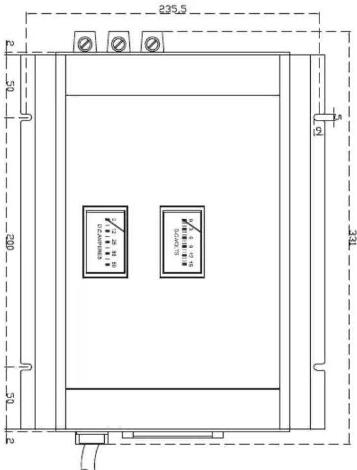 Samlex SEC2425UL - INSTALLATION DIMENSIONS - 2