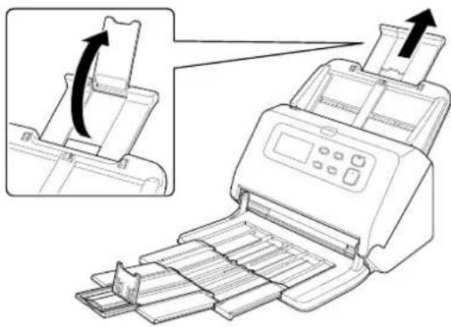 CANON imageFORMULA DRM260 - Sortez le support d'alimentation. - 1