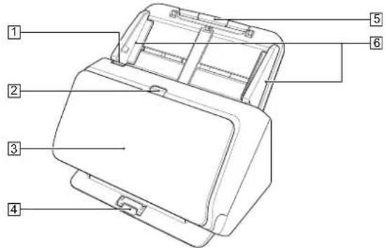 CANON imageFORMULA DRM260 - Vue avant (avec le bac d'éjection fermé) - 1
