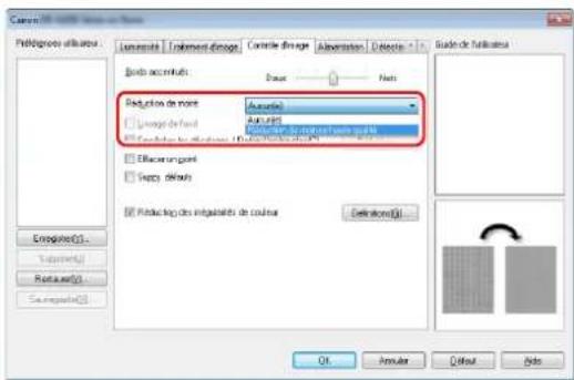 CANON imageFORMULA DRM260 - Si vous souhaitez réduire les motifs moirés qui apparaissent lorsque des photos en couleur issues de magazines et d'autres documents sont numérisés à faible résolution - 1